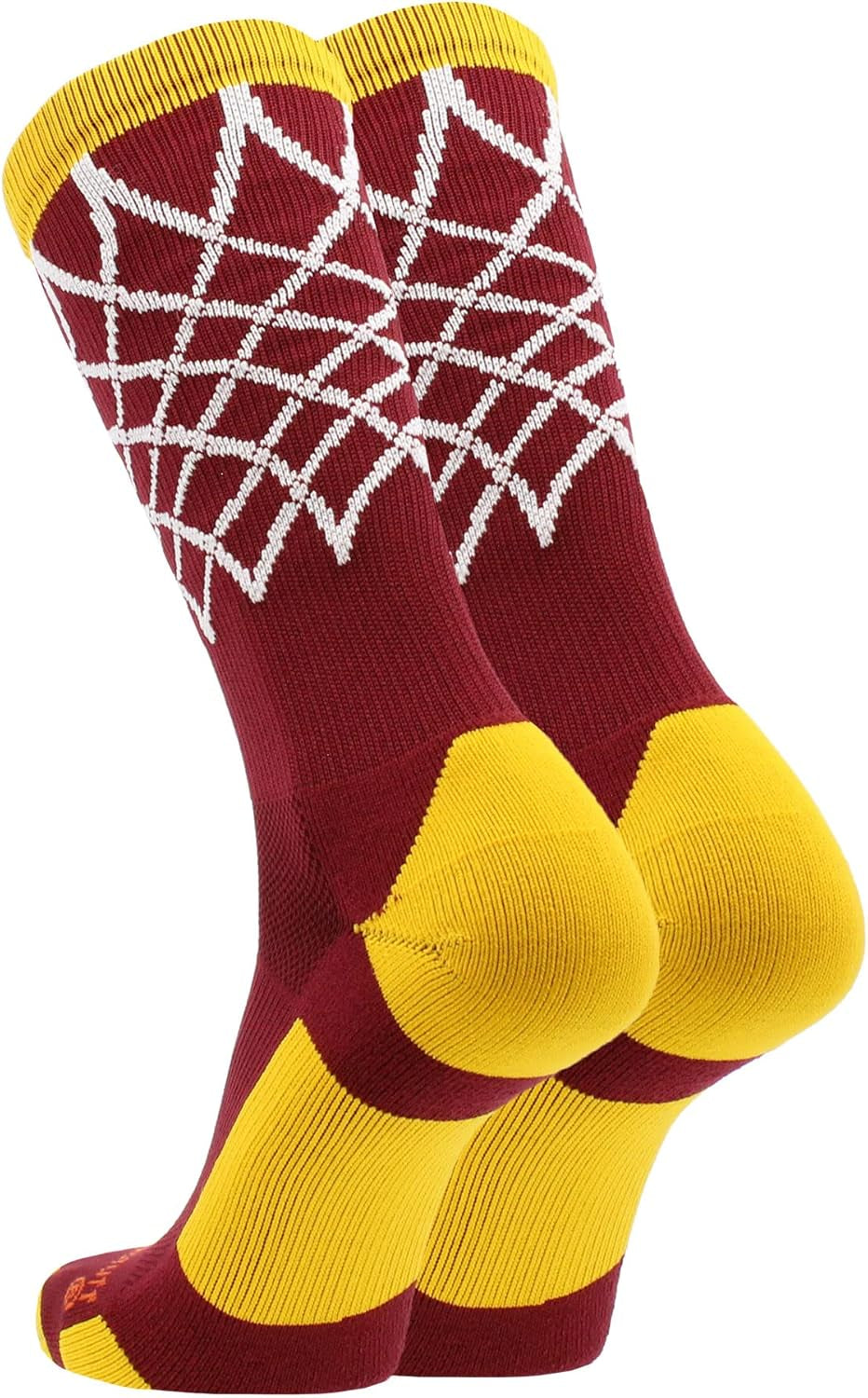 Elite Basketball Socks with Net Crew Length - Made in the USA