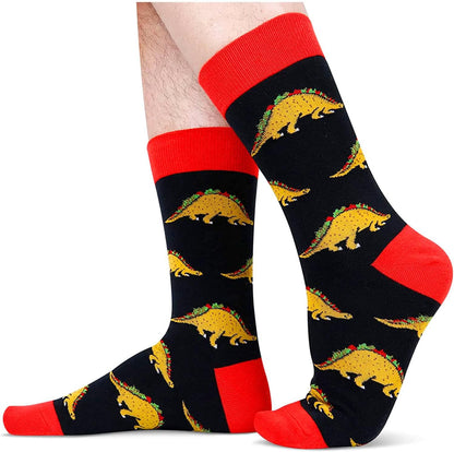 Men'S Pineapple Socks Taco Tacosaurus Socks - Funny Pineapple Taco Gifts, Novelty Silly Socks