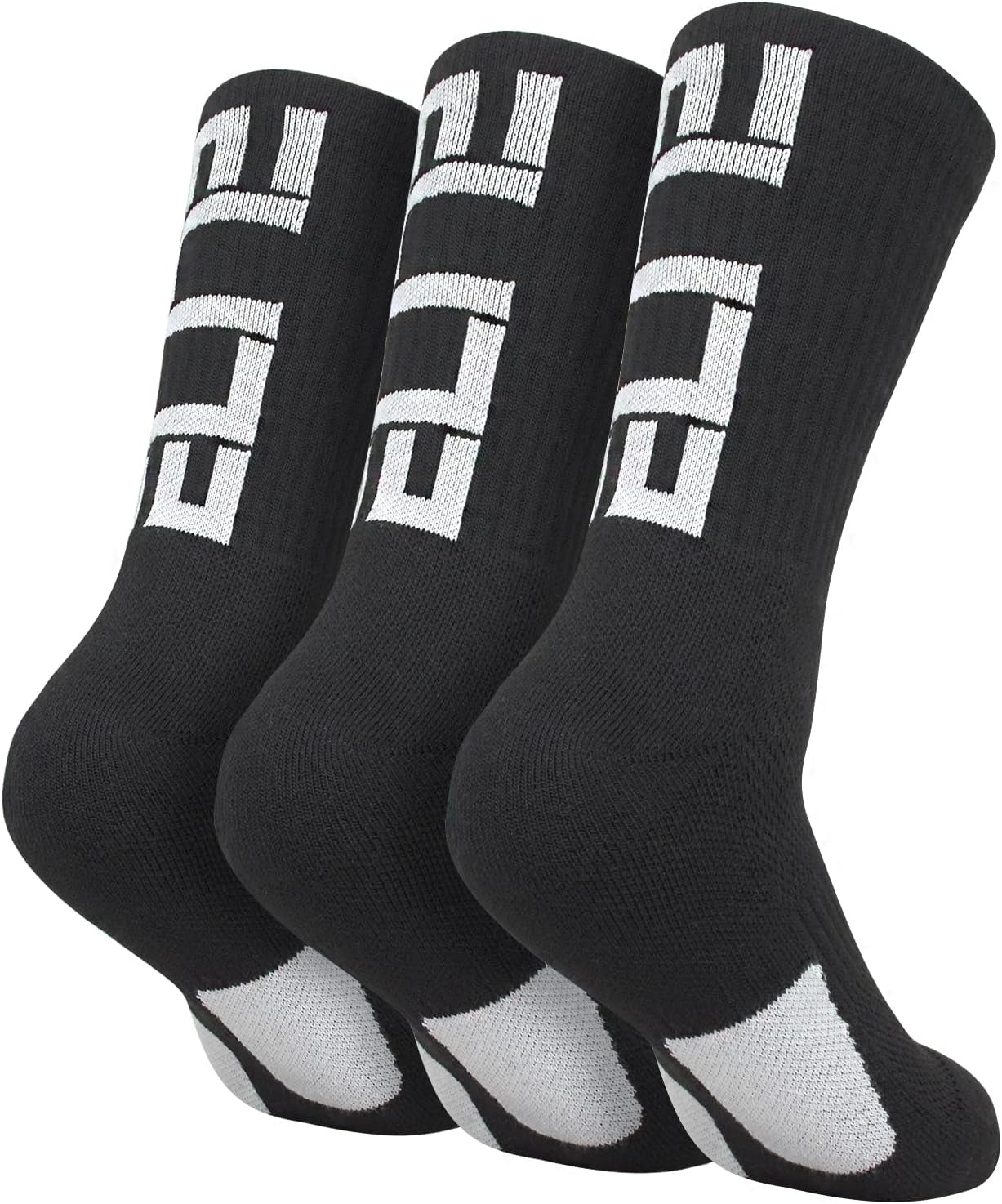 Elite Basketball Crew Socks for Men and Women, Cushion Performance Athletic Basketball Socks